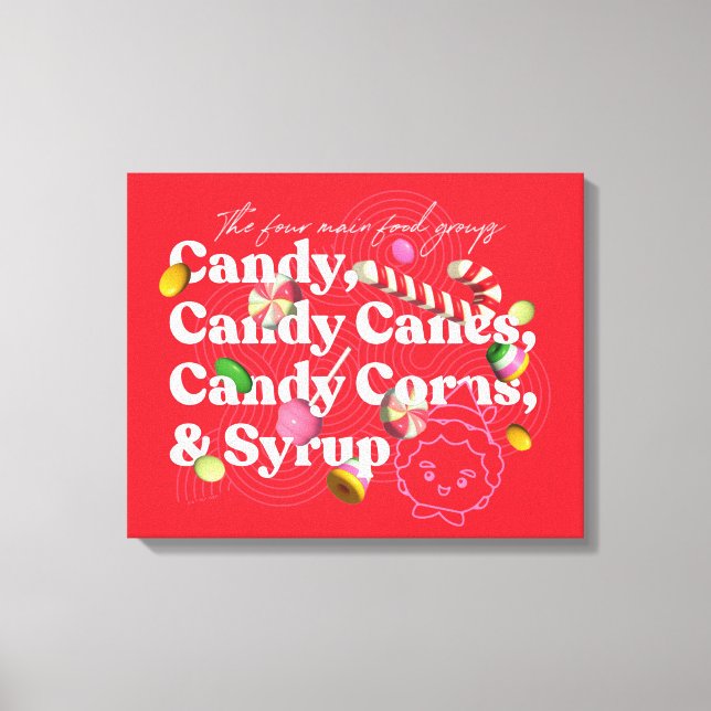 Elf the Movie | The Four Main Food Groups Canvas Print (Front)