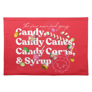 Elf the Movie   The Four Main Food Groups Cloth Placemat