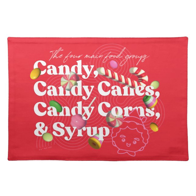Elf the Movie | The Four Main Food Groups Cloth Placemat (Front)