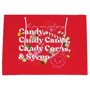 Elf the Movie The Four Main Food Groups Large Gift Bag