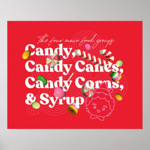 Elf the Movie The Four Main Food Groups Poster