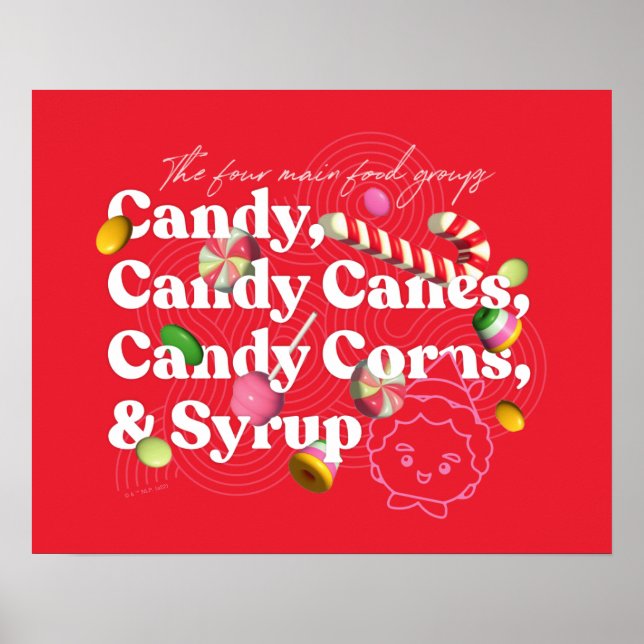 Elf the Movie | The Four Main Food Groups Poster (Front)