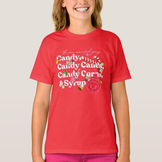 Elf the Movie | The Four Main Food Groups T-Shirt (Front)