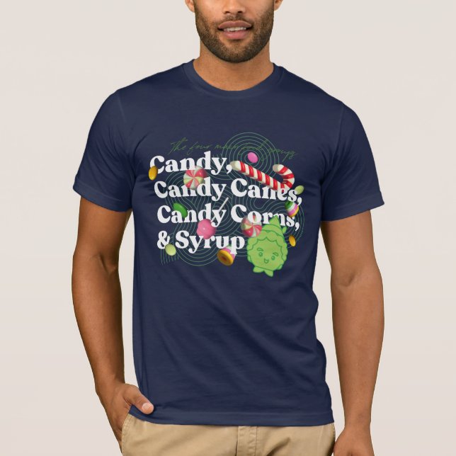 Elf the Movie | The Four Main Food Groups T-Shirt (Front)