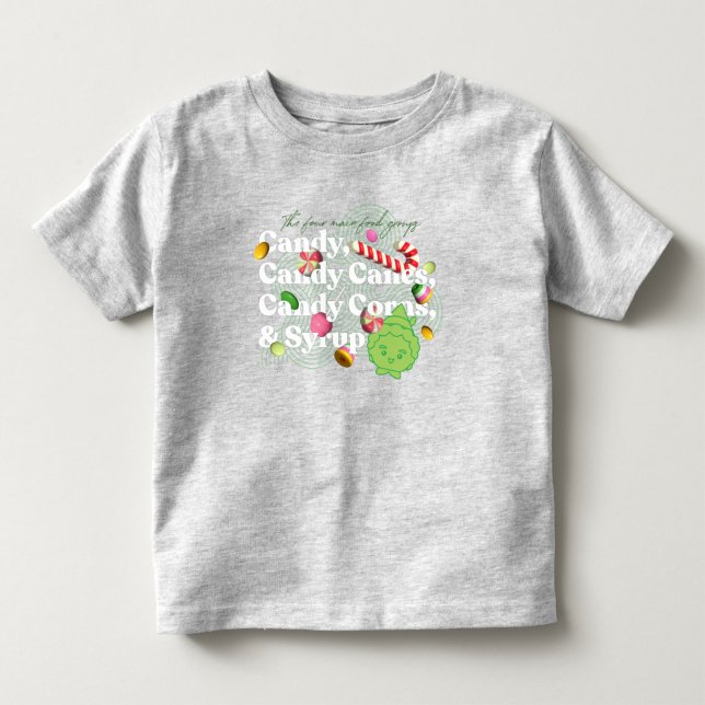 Elf the Movie | The Four Main Food Groups Toddler T-shirt (Front)