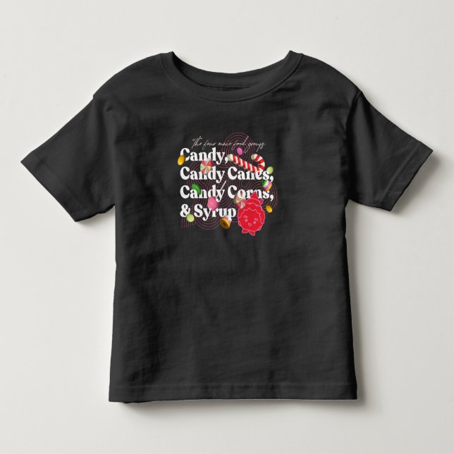 Elf the Movie | The Four Main Food Groups Toddler T-shirt (Front)