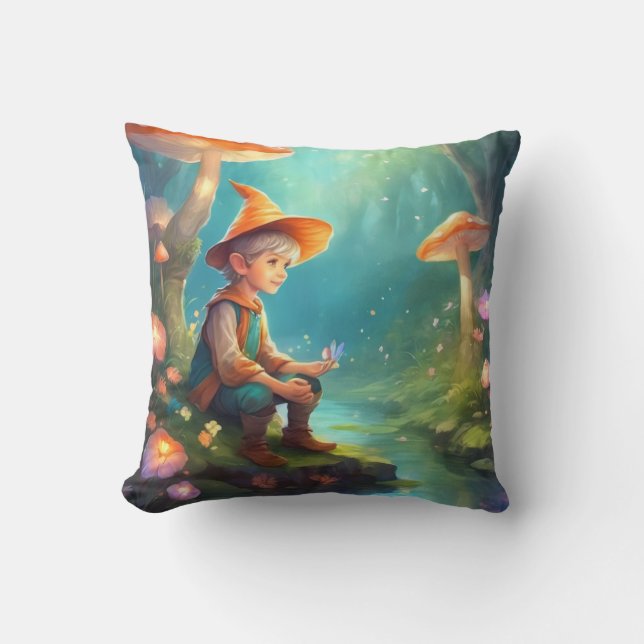 Elf  throw pillow (Front)