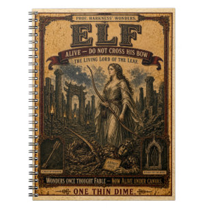 Elf, Vintage Circus Monster Notebook