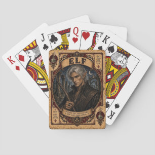 Elf, Vintage Circus Monsters Poker Cards