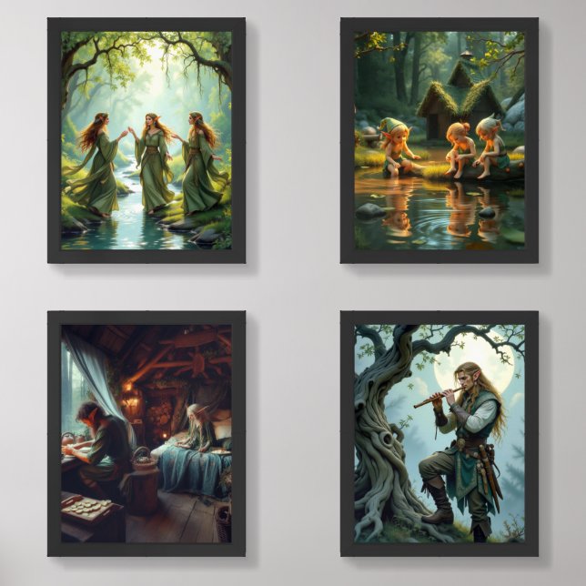 Elf Wall Art Sets (Front)