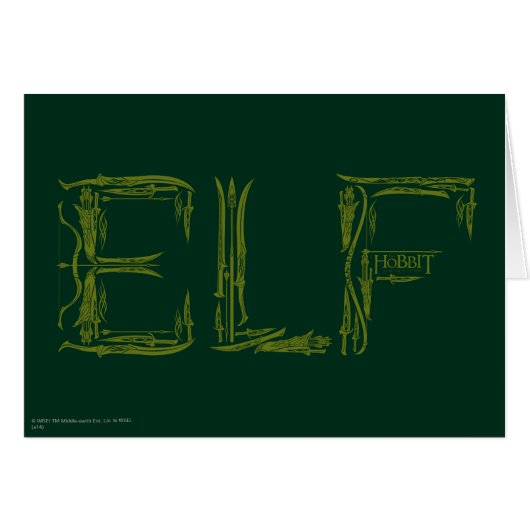 Elf Weapons Collage Cards (Front Horizontal)