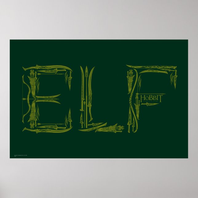 Elf Weapons Collage Poster (Front)