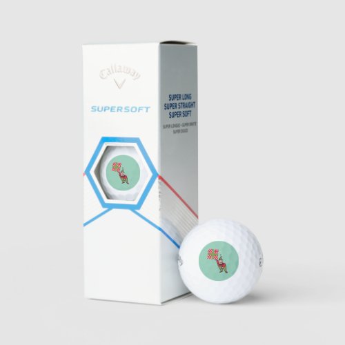 Elf With Gift Callaway Supersoft golf balls 3 pk