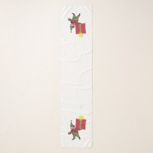 Elf With Red Box longer scarf