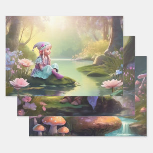 Elf Wrapping Paper Sheets