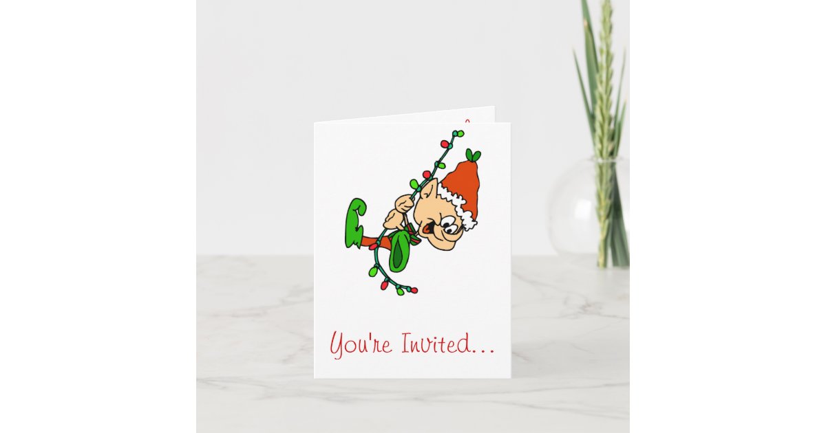Elf, You're Invited... Invitation Zazzle