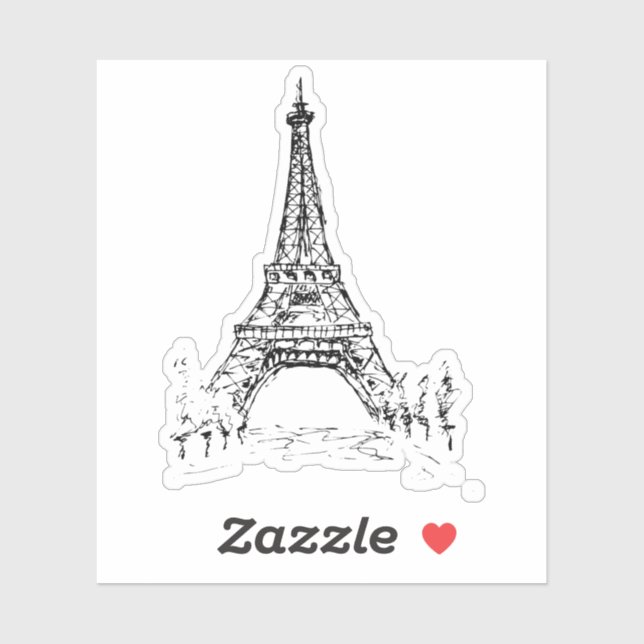 Elfil Tower Paris Sticker (Sheet)