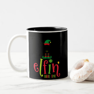 Elfin Good Time Two-Tone Coffee Mug
