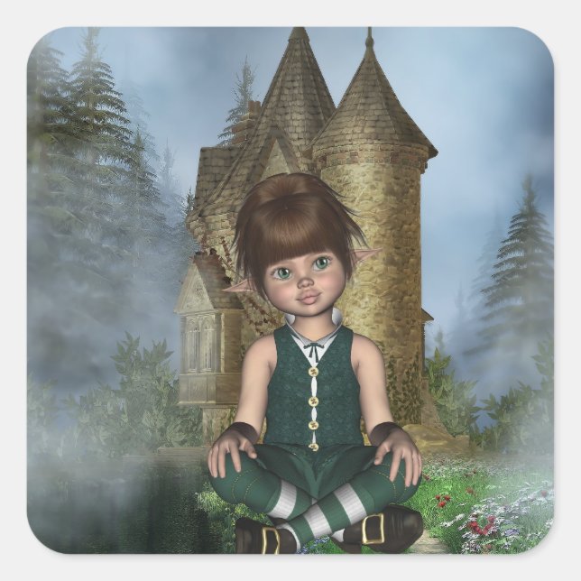 Elfin Irish Hollie Sticker (Front)
