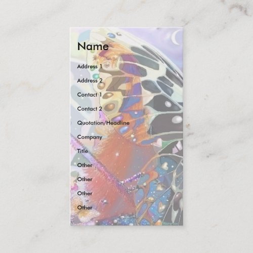 Elfin Moon template Business Card Templates