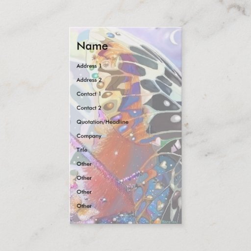 Customizable Elfin Moon template Business Card Templates