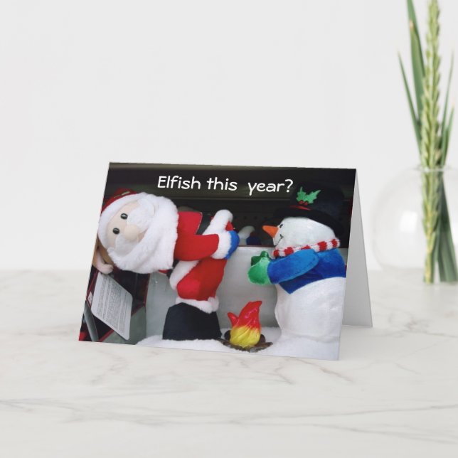 ELFISH THIS YEAR? GOOD! MERRY CHRISTMAS HOLIDAY CARD (Front)