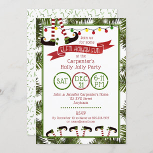 ELF'n Holiday Fun - Party Invitation