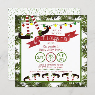 "ELF'n Holiday Fun" Party Invitation
