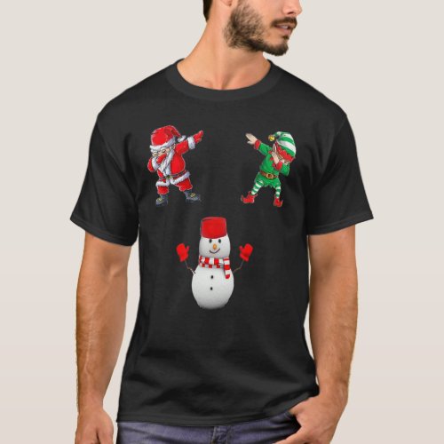 Elfo Santa Claus Snowmans  Christmas T_Shirt