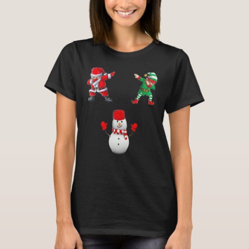 Elfo Santa Claus Snowmans  Christmas T_Shirt