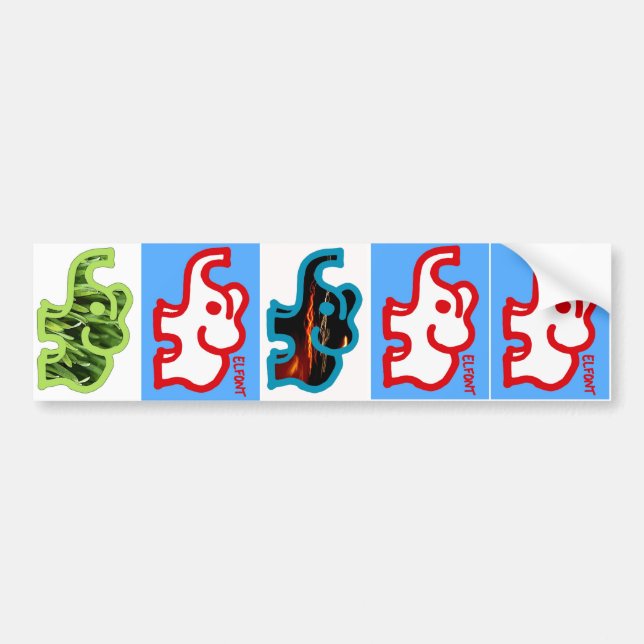 Elfont Bumper Sticker (Front)