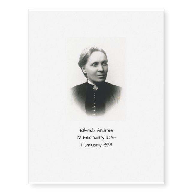 Elfrida Andrée Temporary Tattoos (Front)