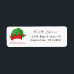 Elf's Hat 2 Christmas Return Address Label<br><div class="desc">Celebrate the Christmas Holiday Season with fun Santa's Hat Return Address Labels. Choose the type of font you want to use for your name.</div>