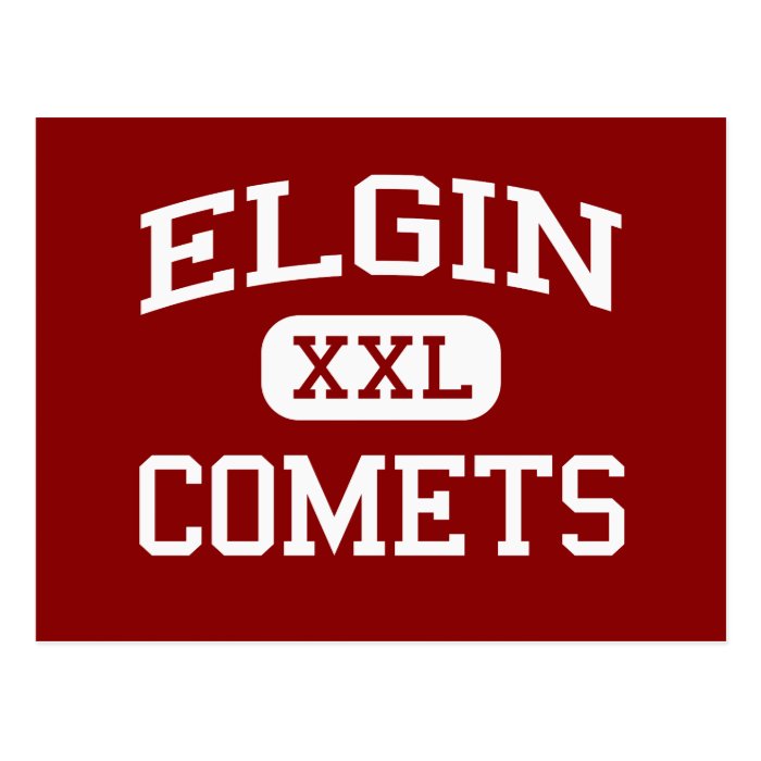 Elgin   Comets   Elgin High School   Marion Ohio Postcard