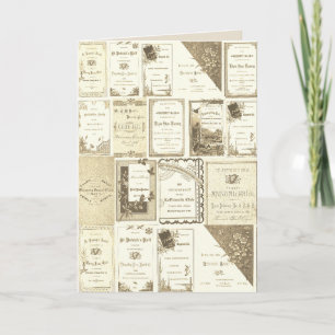 Elgin Illinois 1880's Sepia Club Invitations Party