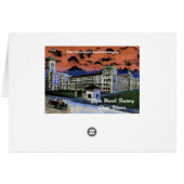 Elgin Watch Factory Colorful Watercolor 1920 Art (Back Horizontal)