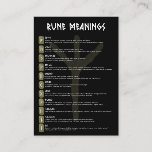 Elhaz Rune Symbol Meaning Cards