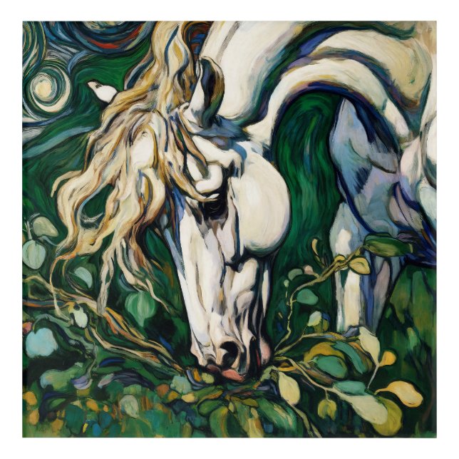 Eli Grazing 12 x 12 Acrylic Art (Front)