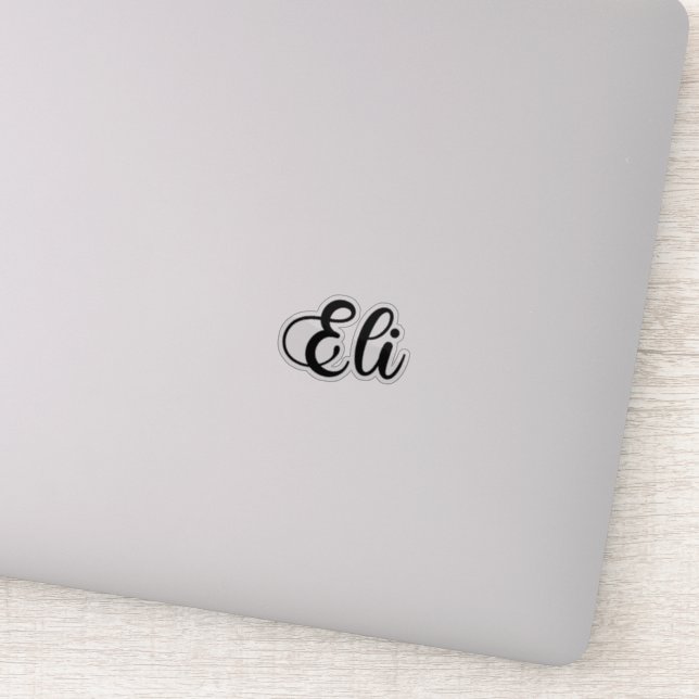 Eli Name - Handwritten Calligraphy Sticker (Detail)
