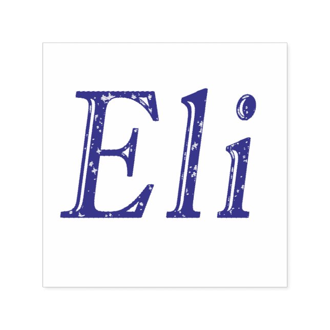 Eli Name Logo, Self-inking Stamp (Design)