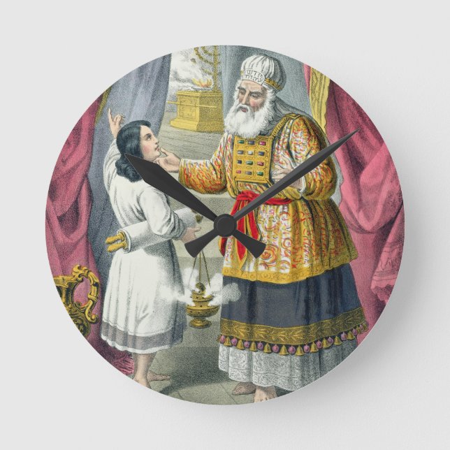 Eli Questioning Samuel Regarding the Vision, from Round Clock (Front)