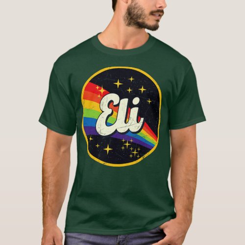 Eli Rainbow In Space Vintage GrungeStyle T_Shirt