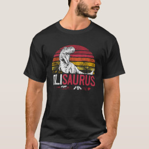 Eli Saurus Funny Personalized Dinosaur T Rex Name  T-Shirt