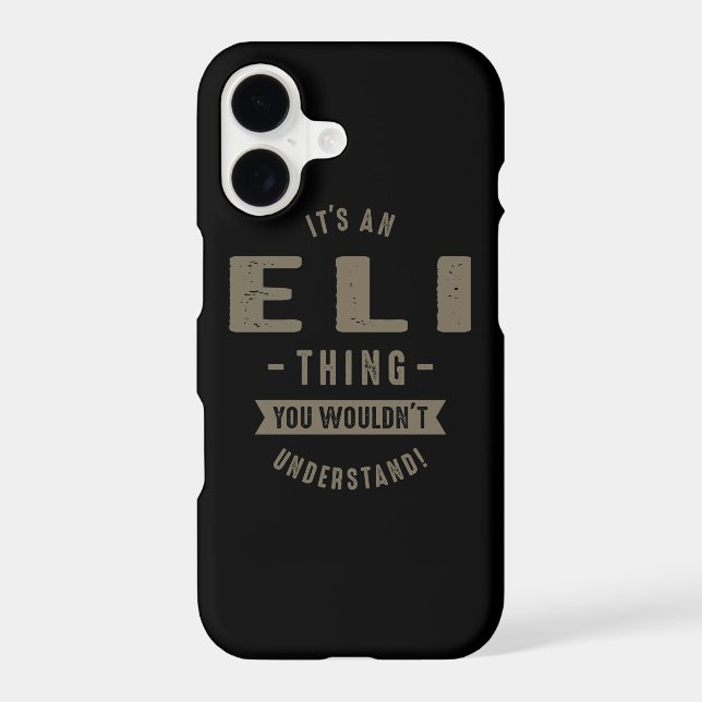 Eli Thing Iphone Case (Back)