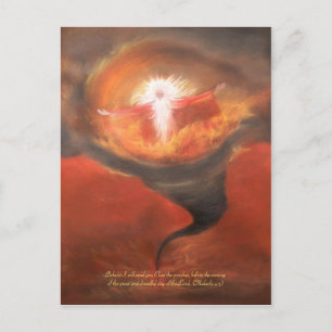 Elias with Poem Postcard