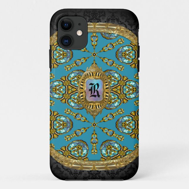 Elicorbets Elegant Monogram Case-Mate iPhone Case (Back)