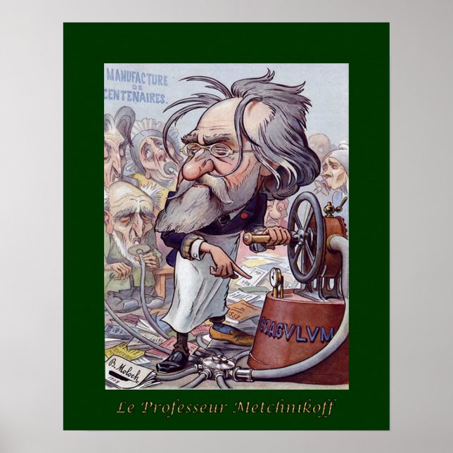 Elie Metchnikoff ~ Immunologist  ~ B Moloch Poster (Front)