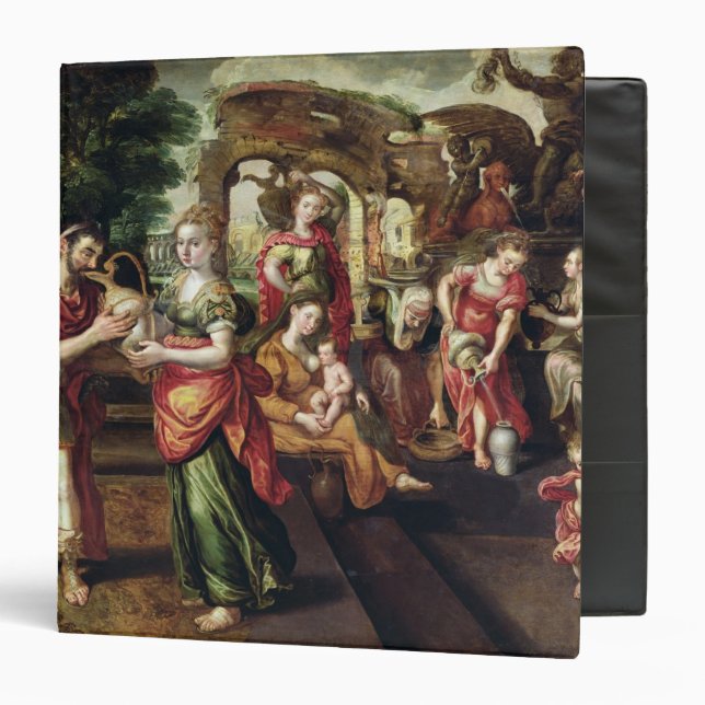 Eliezer and Rebecca at the Well, 1562 3 Ring Binder (Front/Inside)