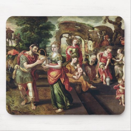 Eliezer and Rebecca at the Well 1562 Mouse Pad