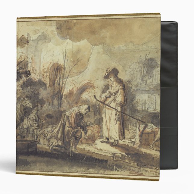 Eliezer and Rebecca at the Well 3 Ring Binder (Front/Inside)